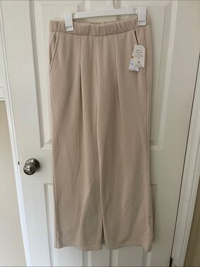 💜Hippie Rose Wide Leg Pull-On Pants in Beige